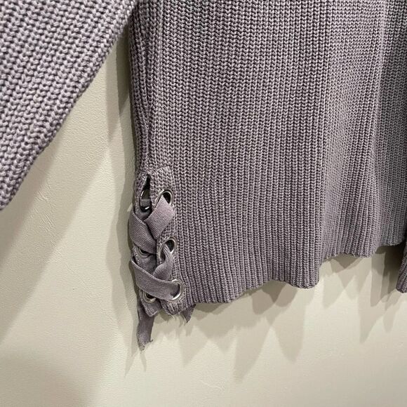 Kut From The Kloth Gray Knit Sweater - Size: Large - Picture 4 of 7